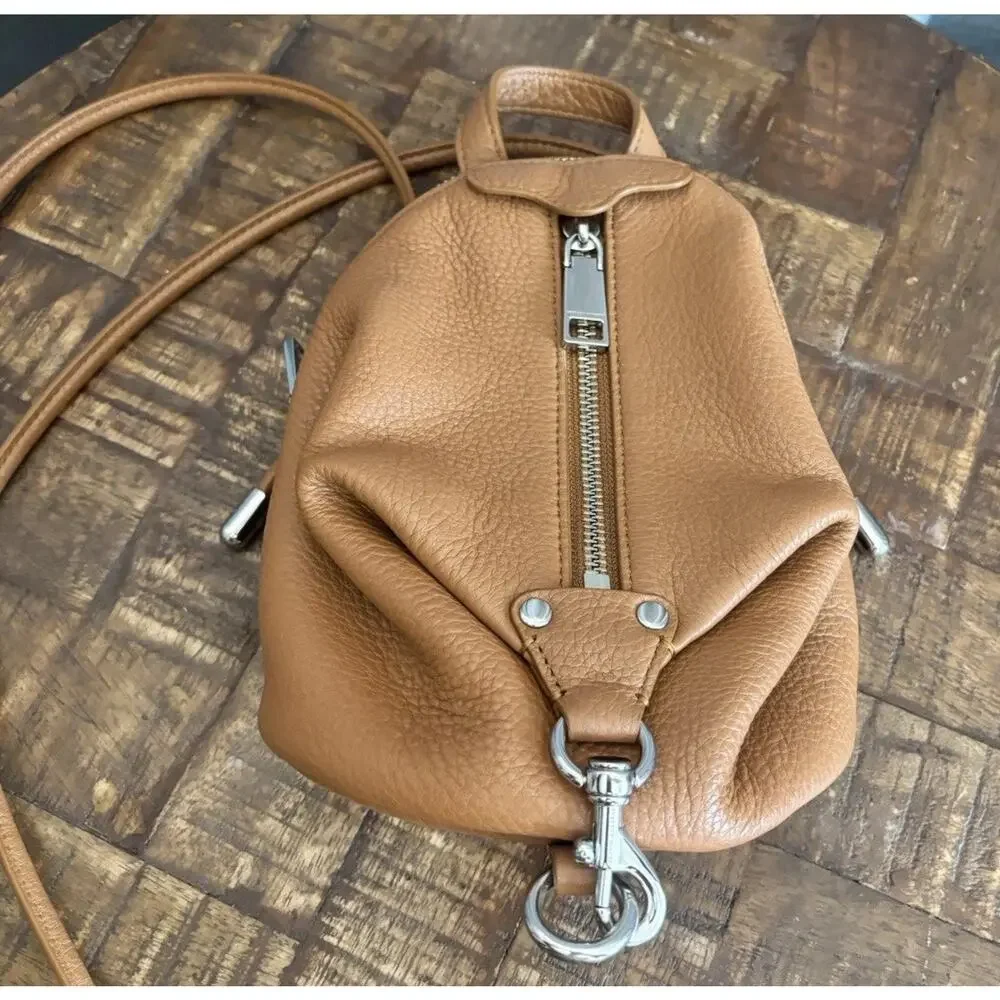 Rebecca Minkoff bag crossbody purse leather tan Brown